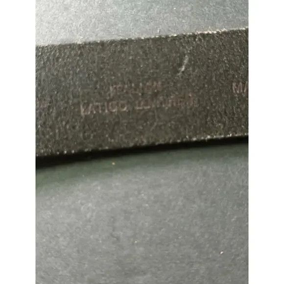 Vtg, Calvin Klein Womens Leather Belt Logo Black Made In Italy Large Casual Y2K